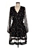 Guess 100% Polyester Floral Black Cocktail Dress Size M - photo 1