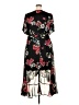 DKNY 100% Polyester Floral Black Casual Dress Size 18 - photo 2