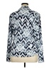 Tart Chevron-herringbone Blue Long Sleeve Blouse Size 1X - photo 2