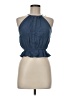 Hippie Rose 100% Rayon Blue Sleeveless Blouse Size M - photo 1