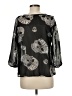 Live 4 Truth 100% Polyester Black 3/4 Sleeve Blouse Size M - photo 2