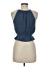 Hippie Rose 100% Rayon Blue Sleeveless Blouse Size M - photo 2