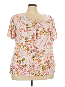 Basic Editions Short Sleeve Blouse
