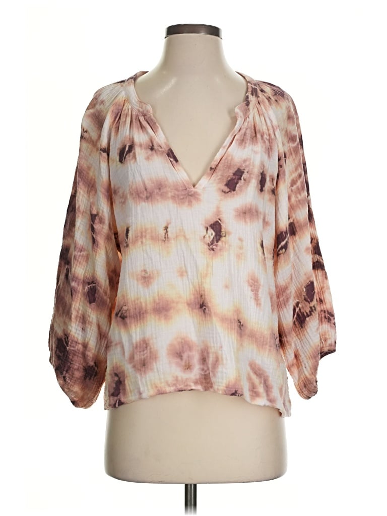 Pre-owned Nation Ltd 3/4 Sleeve Blouse In Pink