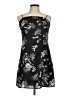 Mi ami 100% Polyester Print Black Cocktail Dress Size M - photo 1