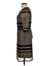 Sandra Darren 100% Polyester Chevron-herringbone Black Casual Dress Size 12 - photo 5