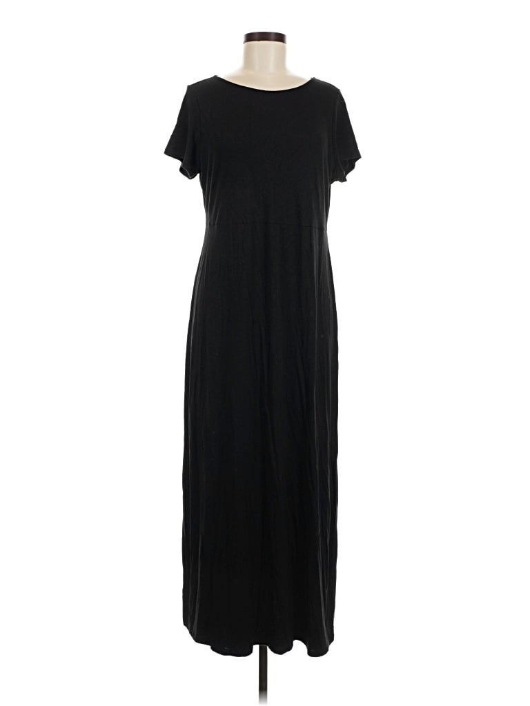 Pre-owned Jjill Casual Dress In Black