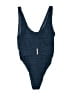 Cupshe Chevron-herringbone Blue One Piece Swimsuit Size M - photo 1
