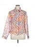 Travelsmith Print Orange Long Sleeve Blouse Size XL (estimated) - photo 1