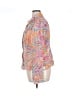 Travelsmith Print Orange Long Sleeve Blouse Size XL (estimated) - photo 5