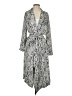 Express 100% Polyester Gray Casual Dress Size S - photo 1