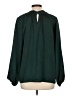 Eclair Green Long Sleeve Blouse Size L - photo 2