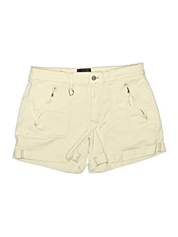 White House Black Market Khaki Shorts (view 1)