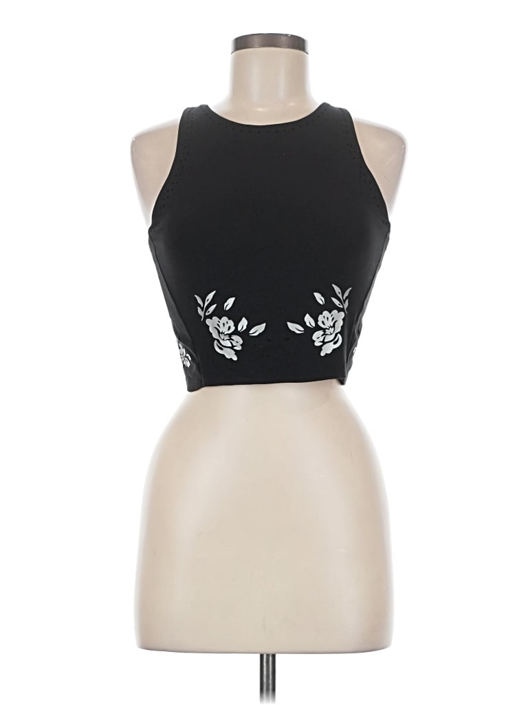 Pre-owned Athleta Tank Top Black Halter Neckline Tops