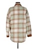 THML 100% Polyester Plaid Green Coat Size M - photo 2