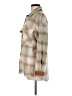THML 100% Polyester Plaid Green Coat Size M - photo 5
