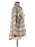 THML 100% Polyester Plaid Green Coat Size M - photo 4