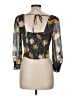 ASTR The Label 100% Polyester Black 3/4 Sleeve Blouse Size M - photo 2