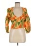Assorted Brands Orange 3/4 Sleeve Blouse Size M (estimated) - photo 1