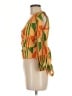Assorted Brands Orange 3/4 Sleeve Blouse Size M (estimated) - photo 5
