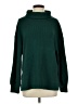 Gap Solid Green Turtleneck Sweater Size S - photo 1