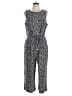 Tommy Hilfiger 100% Polyester Print Gray Jumpsuit Size 16 - photo 1