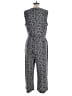 Tommy Hilfiger 100% Polyester Print Gray Jumpsuit Size 16 - photo 2