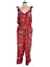 Ann Taylor LOFT 100% Rayon Paisley Red Jumpsuit Size 18 - photo 1