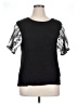 ohmg Black Short Sleeve Top Size XL - photo 1