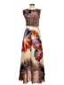 Neiman Marcus 100% Polyester Tie-dye Brown Cocktail Dress Size S - photo 2