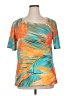 Unbranded Tropical Orange Short Sleeve T-Shirt Size XL - photo 1