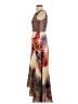 Neiman Marcus 100% Polyester Tie-dye Brown Cocktail Dress Size S - photo 5