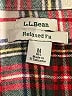 L.L.Bean Plaid Red Long Sleeve Button-Down Shirt Size M - photo 7