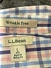 L.L.Bean 100% Cotton Blue 3/4 Sleeve Button-Down Shirt Size L - photo 7