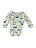 Topsville Print Silver Long Sleeve Onesie Size 0-3 mo - photo 1