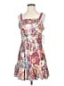Aqua 100% Polyester Print Purple Cocktail Dress Size XS - photo 1