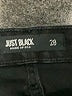 Just Black Black Denim Shorts Size 28 waist - photo 3