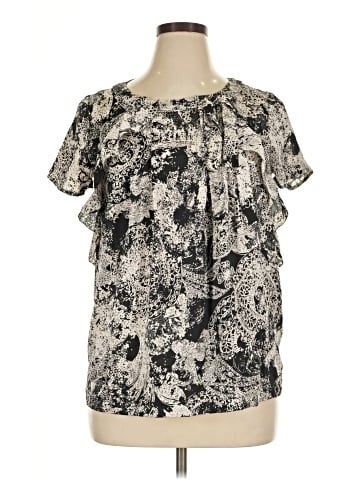 Attention Short Sleeve Blouse (view 1)
