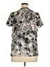 Attention 100% Polyester Black Short Sleeve Blouse Size XL - photo 2
