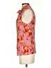 Paige Print Pink Orange Sleeveless Blouse Size S - photo 5