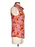 Paige Print Pink Orange Sleeveless Blouse Size S - photo 4