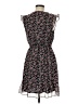 Aqua 100% Polyester Floral Black Casual Dress Size M - photo 2