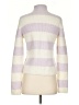 Intermix Stripes Purple Turtleneck Sweater Size S - photo 2