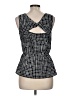 Gap Outlet 100% Polyester Black Sleeveless Blouse Size M - photo 2