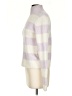 Intermix Stripes Purple Turtleneck Sweater Size S - photo 5