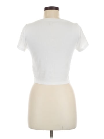 Madewell Brightside V-Neck Crop Tee (view 2)