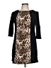 Ruby Rd. Animal Print Brown Casual Dress Size 10 Petite - photo 1