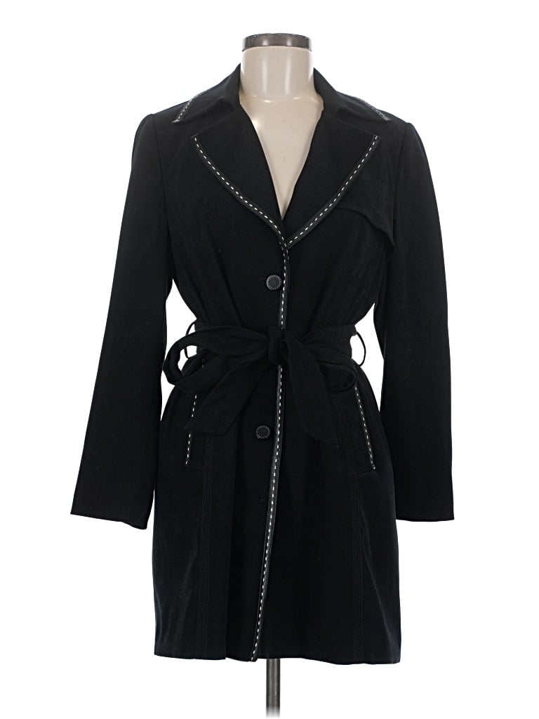 Pre-owned Assorted Brands Coat In Black