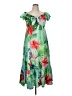 Shein 100% Polyester Tropical Green Cocktail Dress Size 0X - photo 1