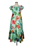 Shein 100% Polyester Tropical Green Cocktail Dress Size 0X - photo 2